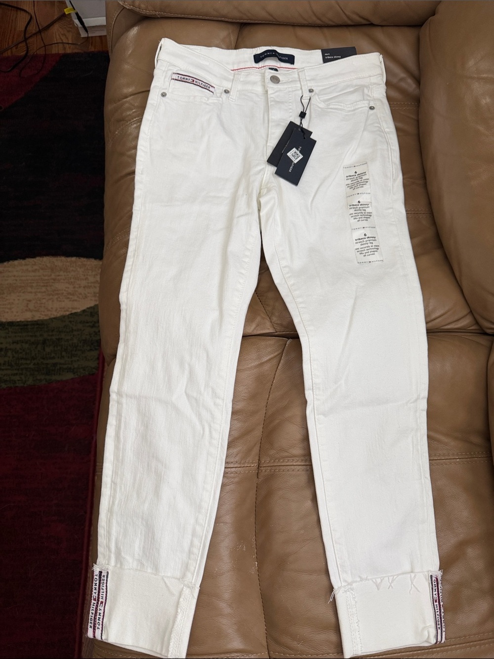 Tommy Hilfiger White Ankle Crop Jeans